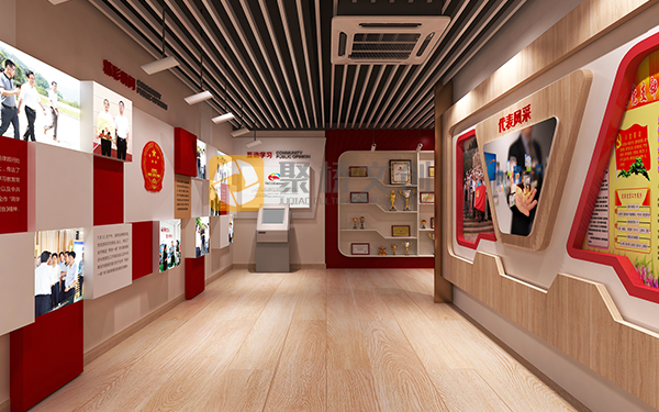 紅色展廳設計